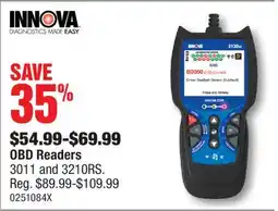 PartSource Innova OBD Readers offer