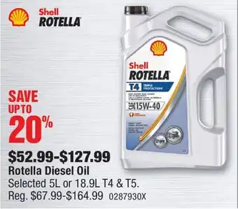 PartSource Shell Rotella Diesel Oil offer
