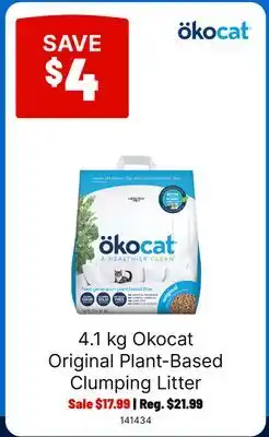 Ren’s Pets Depot Okocat Original Plant-Based Clumping Litter offer