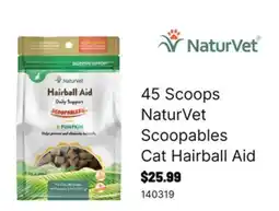 Ren’s Pets Depot 45 Scoops NaturVet Scoopables Cat Hairball Aid offer