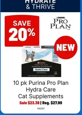 Ren’s Pets Depot Purina Pro Plan Hydra Care Cat Supplements offer