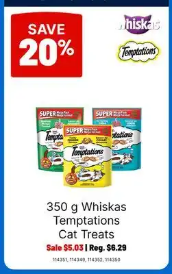 Ren’s Pets Depot Whiskas Temptations Cat Treats offer