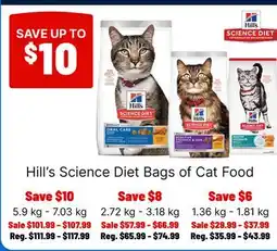 Ren’s Pets Depot Hill's Science Diet Bags of Cat Food offer