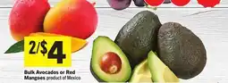 Foodland Bulk Avocados or Red Mangoes offer