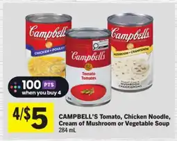 Foodland Tomato, Chicken Noodle, Cream of Mushroom or Vegetable Soup offer