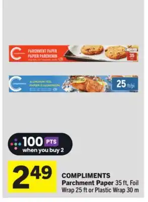 Foodland COMPLIMENTS Parchment Paper offer