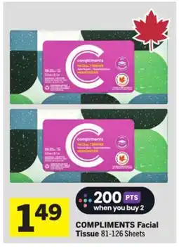 Foodland COMPLIMENTS Facial Tissue offer