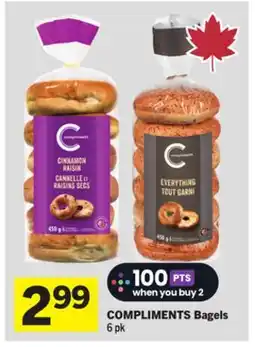 Foodland COMPLIMENTS Bagels offer