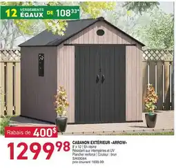 Matério CABANON EXTERIEUR ARROW 6 x 10' offer
