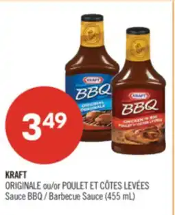 Pharmaprix KRAFT ORIGINALE or POULET ET CÔTES LEVÉES Barbecue Sauce offer