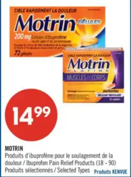 Pharmaprix MOTRIN Ibuprofen Pain Relief Products offer