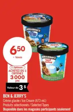 Pharmaprix BEN & JERRY'S Ice Cream offer
