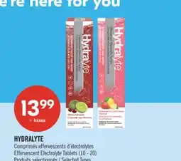 Pharmaprix HYDRALYTE Effervescent Electrolyte Tablets (10 - 20) offer