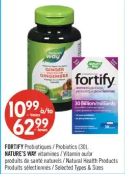 Pharmaprix FORTIFY Probiotics (30), NATURE'S WAY Vitamin or Natural Health Products offer