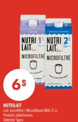 Pharmaprix NUTRILAIT Microfiltered Milk offer