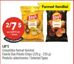 Pharmaprix LAY'S Family Size Potato Chips offer