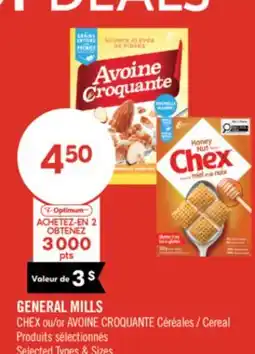 Pharmaprix GENERAL MILLS CHEX or AVOINE CROQUANTE Cereal offer