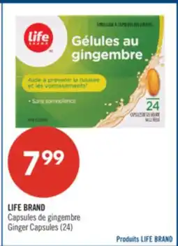 Pharmaprix LIFE BRAND Ginger Capsules offer