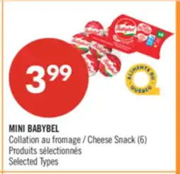 Pharmaprix MINI BABYBEL Cheese Snack offer
