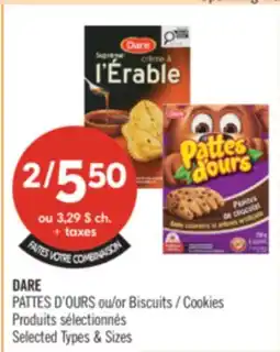 Pharmaprix DARE PATTES D'OURS or Cookies offer