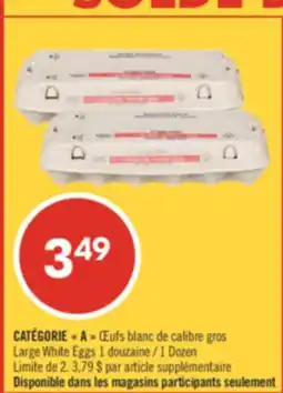 Pharmaprix Large White Eggs offer