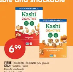 Pharmaprix FIBRE 1 CROQUANTE ORIGINALE (587 g) or KASHI Cereal offer