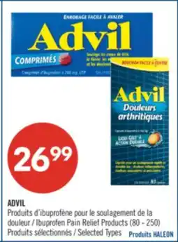 Pharmaprix ADVIL Ibuprofen Pain Relief Products offer
