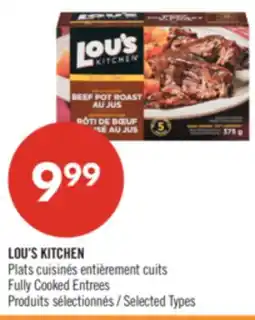 Pharmaprix LOU'S KITCHEN Fully Cooked Entrees offer