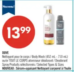 Pharmaprix DOVE Body Wash (452 mL-710 mL) or Deodorant Spray offer
