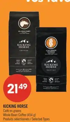 Pharmaprix KICKING HORSE Whole Bean Coffee (454 g) offer