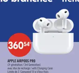 Pharmaprix APPLE AIRPODS PRO 3rd Generation with Charging Case offer