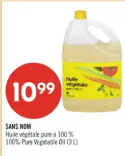 Pharmaprix NO NAME 100% Pure Vegetable Oil offer