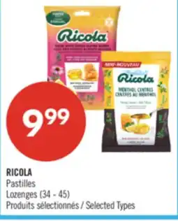 Pharmaprix RICOLA Pastilles Lozenges offer