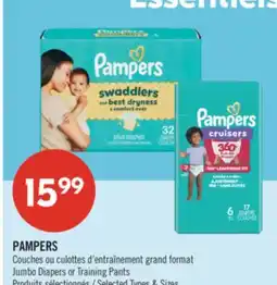 Pharmaprix PAMPERS Jumbo Diapers or Training Pants offer