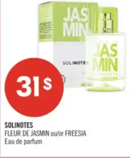 Pharmaprix SOLINOTES FLEUR DE JASMIN or FREESIA Eau de parfum offer