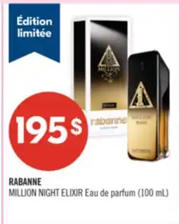 Pharmaprix RABANNE MILLION NIGHT ELIXIR Eau de parfum offer