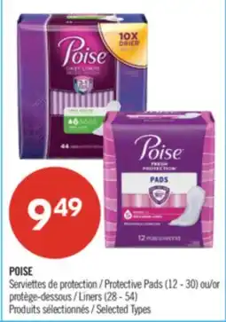 Pharmaprix POISE Protective Pads (12 - 30) or Liners (28 - 54) offer