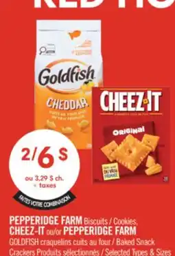 Pharmaprix PEPPERIDGE FARM Cookies, CHEEZ-IT or PEPPERIDGE FARM GOLDFISH Baked Snack offer