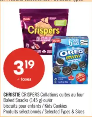 Pharmaprix CHRISTIE CRISPERS Baked Snacks (145 g) or Kids Cookies offer