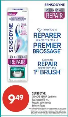 Pharmaprix SENSODYNE CLINICAL REPAIR Toothpaste offer