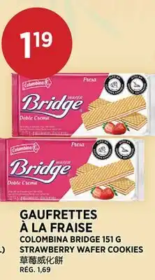 Kim Phat COLOMBINA BRIDGE STRAWBERRY WAFER COOKIES offer