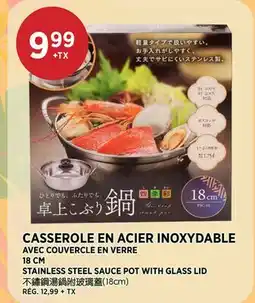 Kim Phat STAINLESS STEEL SAUCE POT WITH GLASS LID offer