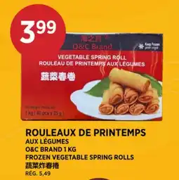 Kim Phat O&C BRAND FROZEN VEGETABLE SPRING ROLLS offer