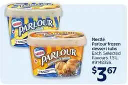 Walmart Nestlé Parlour frozen dessert tubs offer