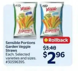 Walmart Sensible Portions Garden Veggie Straws offer