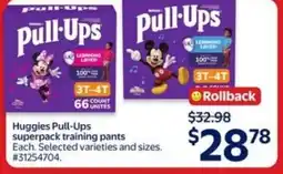 Walmart Huggies Pull-Ups superpack training pants offer