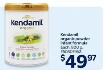 Walmart Kendamil organic powder infant formula offer