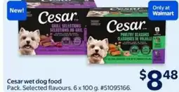 Walmart Cesar wet dog food offer