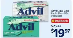 Walmart Advil Liqui-Gels offer