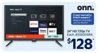 Walmart 24' HD-720P Tv offer
